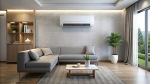 ductless-sytem-in-living-room